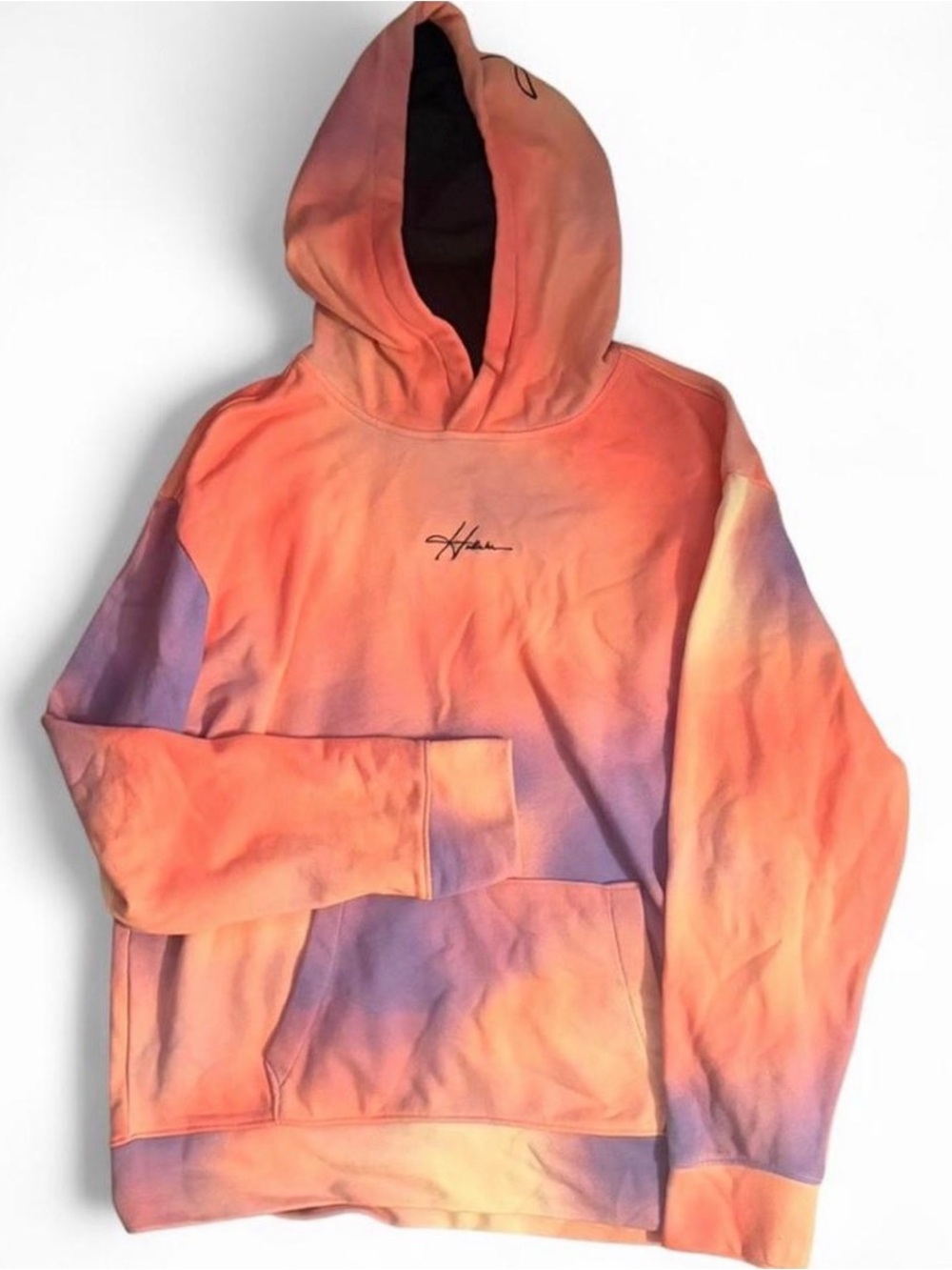 Hollister Oversized Pastel Tie Dye Hoodie XL Cozy Sweatshirt - Picture 3 of 5